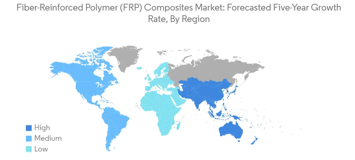 Market Analysis of Fiber-Reinforced Polymer (FRP) Composites Market: Forecasted Growth Rate by Region